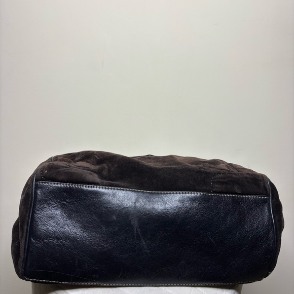 Y2K Vintage Juicy Couture Womens Velvet Brown Floral Hand Bag - Picture 9 of 9